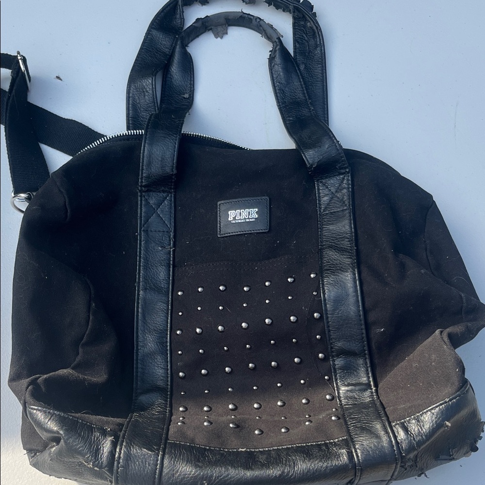 Black Studded Victoria Secret PINK Bag